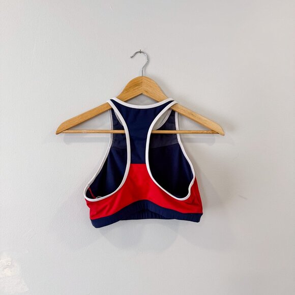 Adidas Don’t Rest Red Blue Beach Volleyball Swim Top Sports Bra - Size Medium - Picture 3 of 8